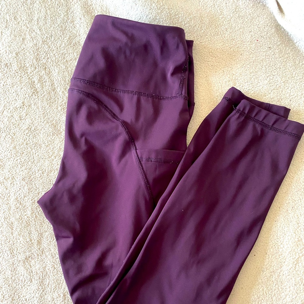 Purple 90 degree workout/yoga pants